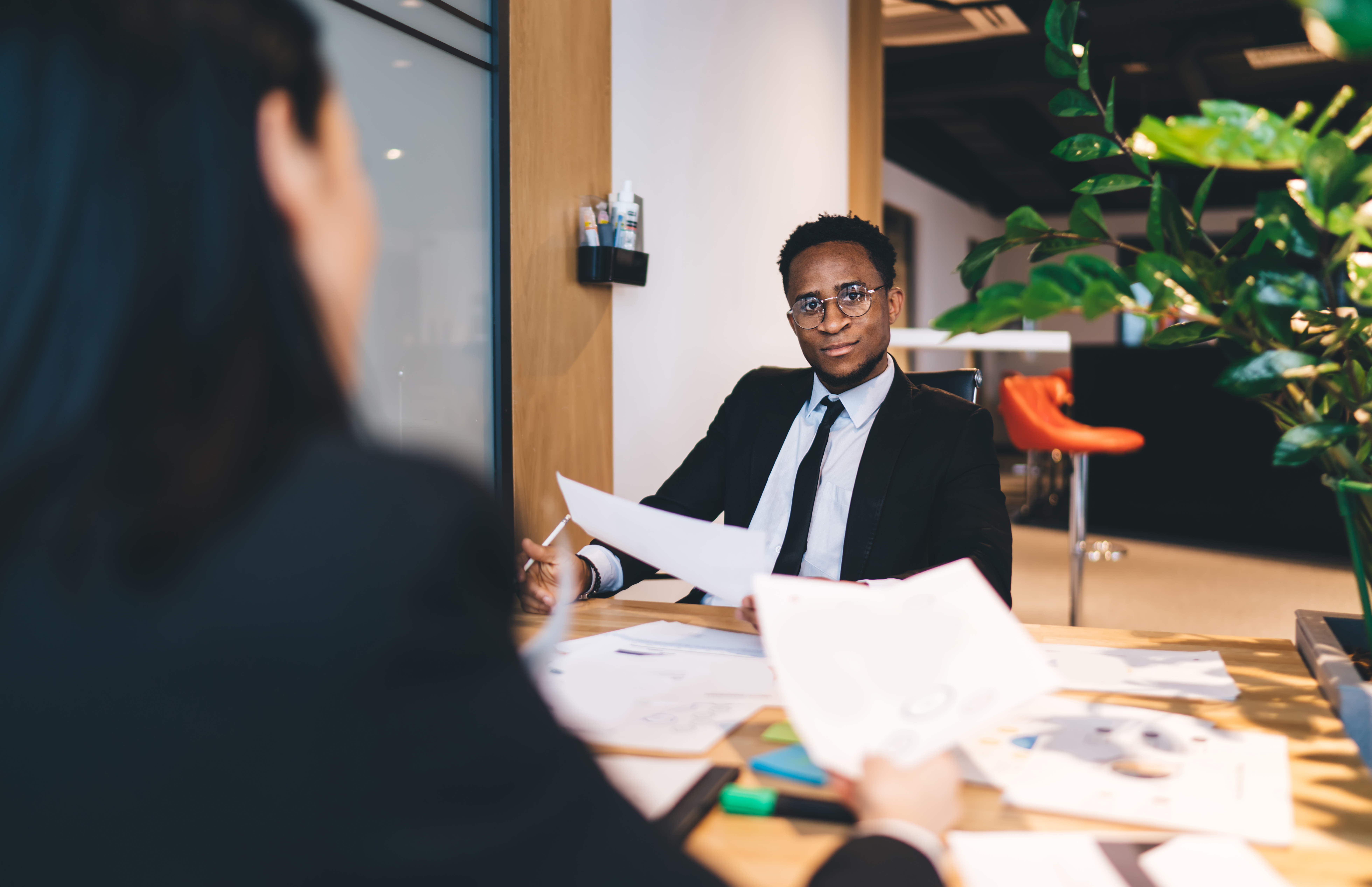 A confident professional with good interview preparation habits